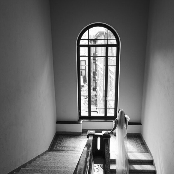 One Shoulder Couture Wedding Dress - Picture 7 of 9